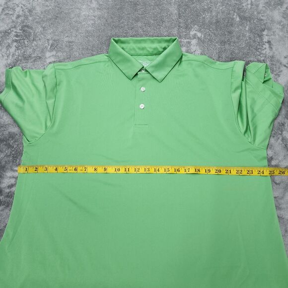 Straight Down Men's Green Performance Golf Polo Shirt Size XL - Picture 10 of 12